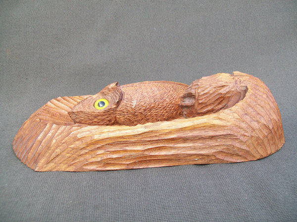 Marv Meyer Hand Carved Owl Wall Plaque  (#2989)