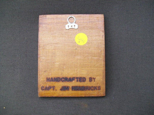 Handcarved Wooden Cardinal Plaque by Capt. Jim Hendricks
