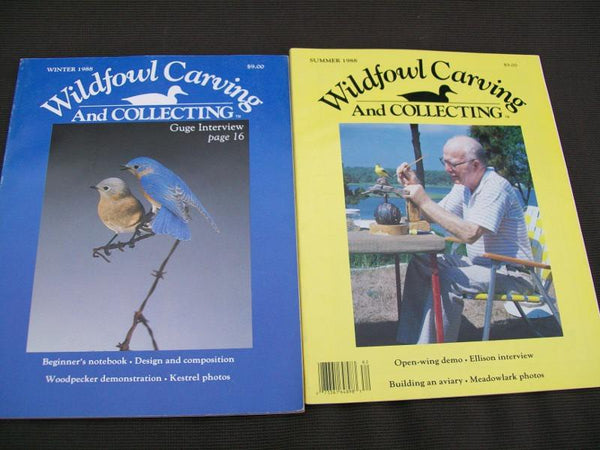 Wildfowl Carving and Collecting Magazine 1988 Complete year