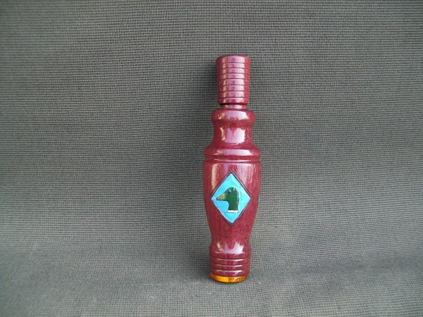 Bud Hinck Carved Duck Call, Pintail and Mallards