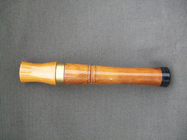 Hand Made Goose Call with Brass Band