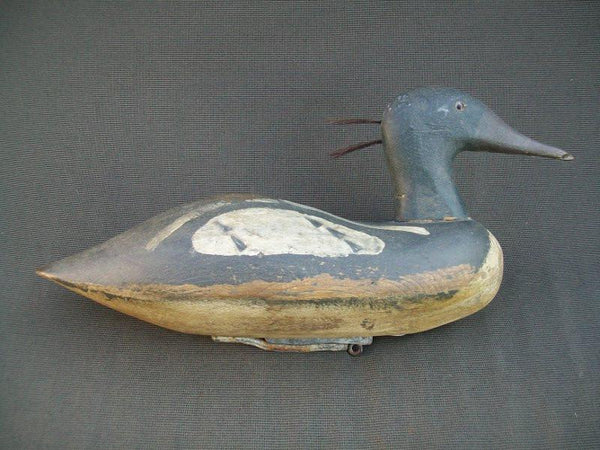 Merganser Working Decoy with weight possibly Maine