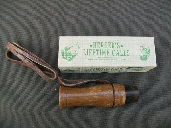 Herters Lifetime Call in Box with leather strap and paperwork