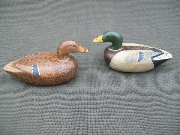 Illinois River Miniature Mallard Decoys by Bill Ellena
