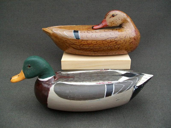 Fred Coleman Hennepin Illinois 1/4 size Mallards Pair