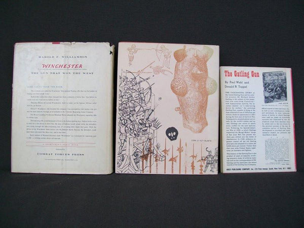 Lot of 3 Hardcover Books - Famous Guns That Won the West, Winchester the Gun that Won The West, and A Glossary of the Construction Decoration and Use of Arms and Armor