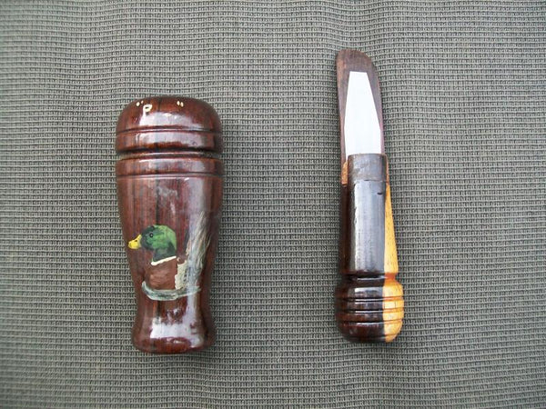 Arkansas Wooden Duck Call Mallard Painted on Barrel