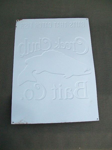 The Creek Chub Bait Co. metal sign