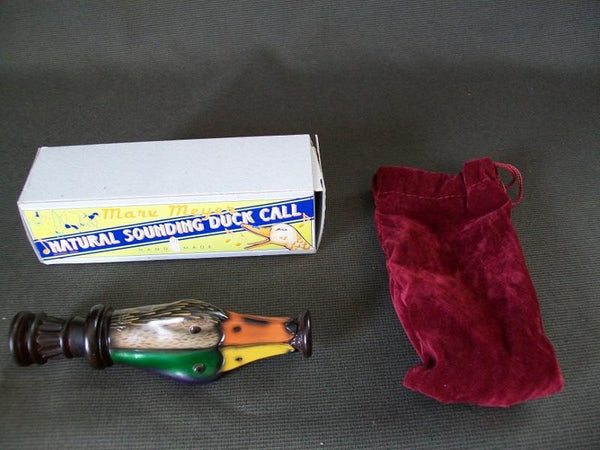 Marv Meyer Duck Call in box with bag
