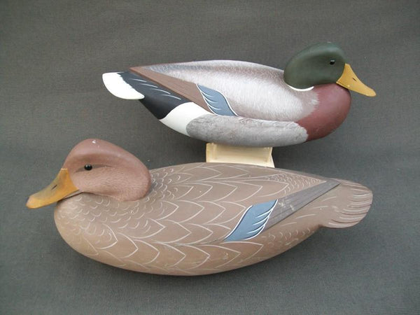 George Strunk Mallard Pair Snugglehead with weight