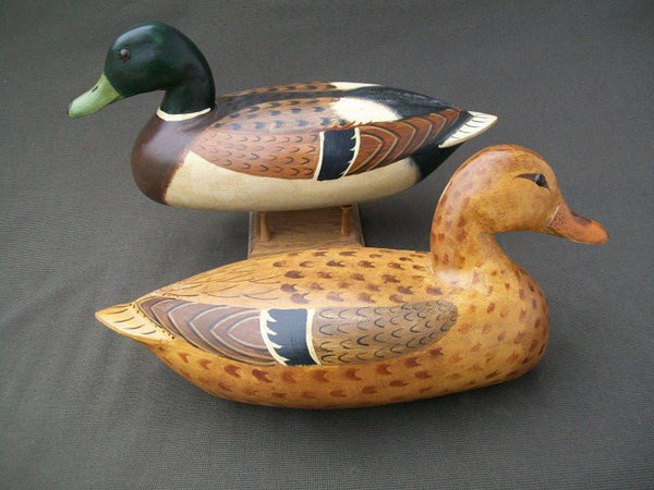Pair Perdew Style Mallards by Bud Hinck