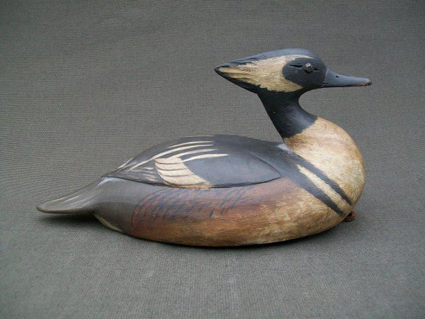 Reggie Birch Hooded Merganser with Lead Weight and Rigging Strap