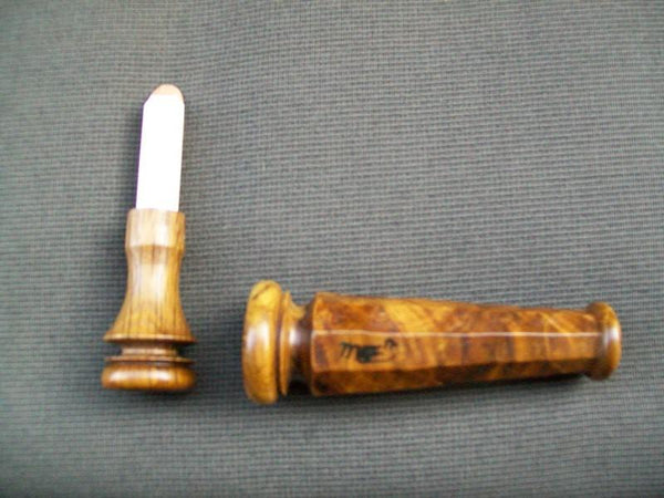 Marv Meyer Hand Carved Duck Call with insignia