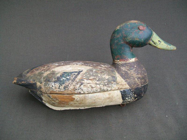 George Kessler Bluebill painted as a Mallard Drake with original weight