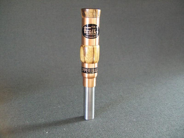 Faulks Copper Bullet Duck Call in Wooden Box