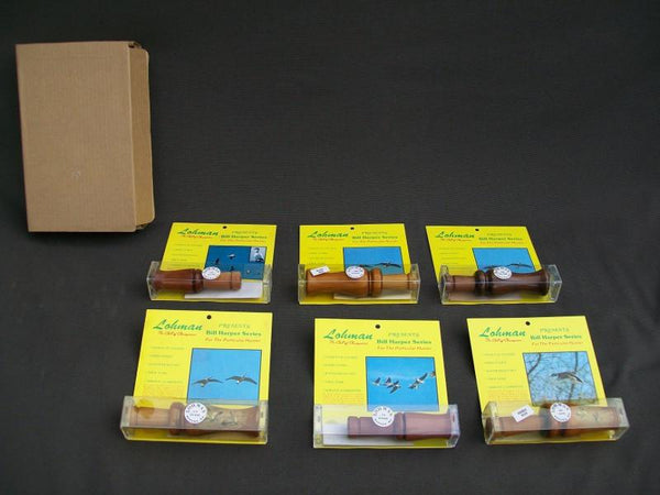 6 Lohman Calls New in Original Boxes and Case, Bill Harper Series