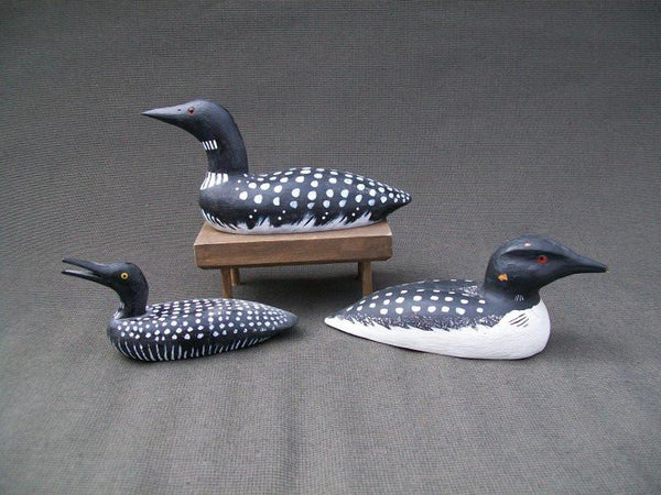 Lot of 3 small Loons from Eugene Wertz and Ron Fundell