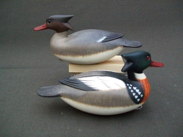 Rick Brown Third Size Red Breasted Mergansers- Pair
