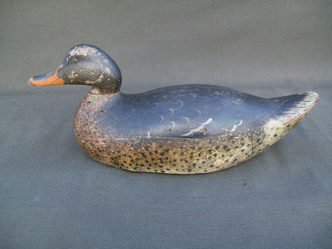 Mason Premier Mallard Hen- Early Model, All Original - Circa 1900   (#3024)