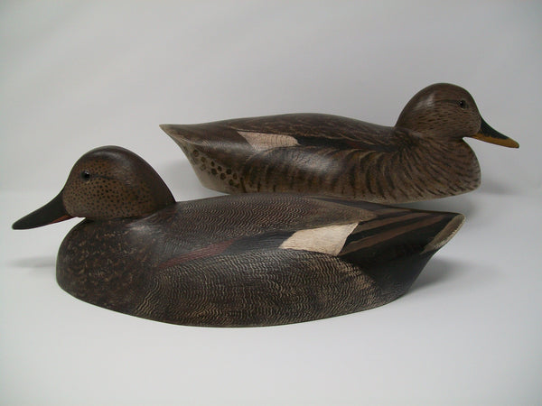 Rare pair of Torry Ward Gadwall,- Snuggle heads- LTW Brandon Duck Club.  (#3105)