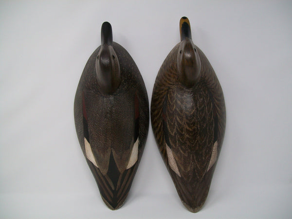Rare pair of Torry Ward Gadwall,- Snuggle heads- LTW Brandon Duck Club.  (#3105)
