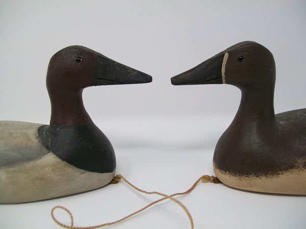 Ron Koch Pair of 1/4 size Canvasbacks  (#3107)