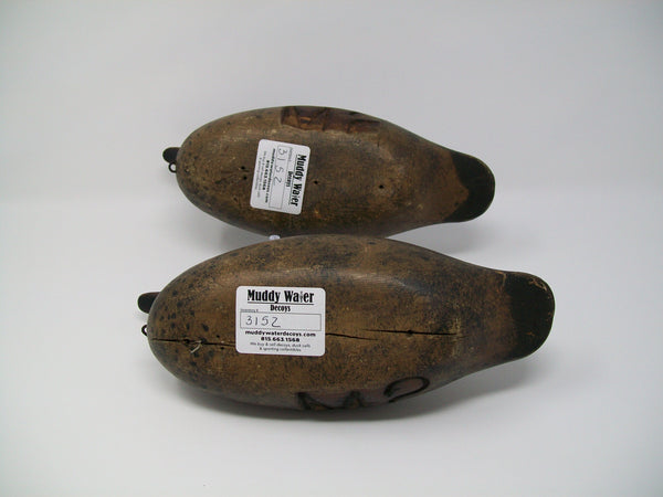 Mason Detroit Grade Blue Wing Teal Pair- Original Paint, Circa 1910  (#3152)