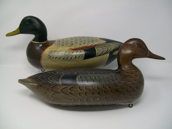 Perdew Style Mallards with Weights- Pair by Dennis Entwistle  (#3154)
