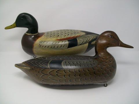 Perdew Style Mallards with Weights- Pair by Dennis Entwistle  (#3154)