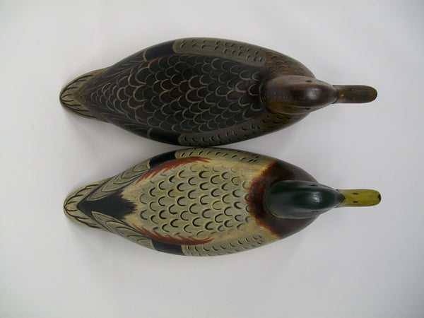 Perdew Style Mallards with Weights- Pair by Dennis Entwistle  (#3154)