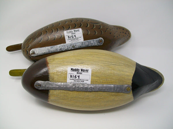 Perdew Style Mallards with Weights- Pair by Dennis Entwistle  (#3154)