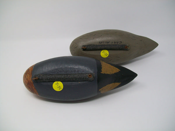 Preening Perdew Style Green Wing Teal Pair, Charles Moore.  (#3212)