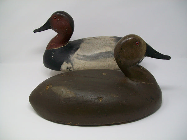 Sidy Dahlka Canvasback Pair, Circa 1930's  (#3225)