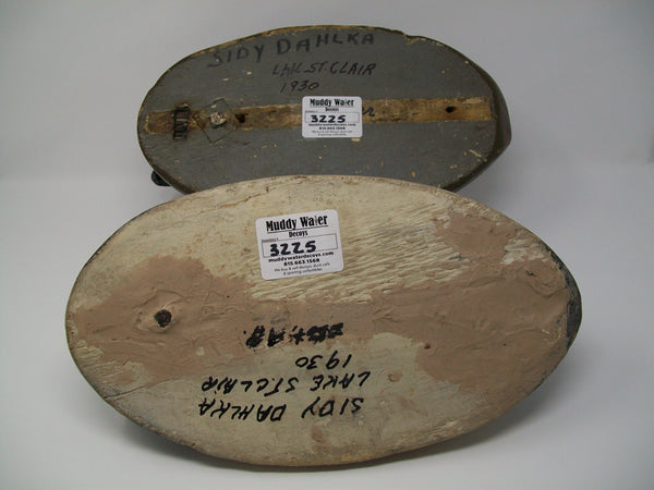 Sidy Dahlka Canvasback Pair, Circa 1930's  (#3225)