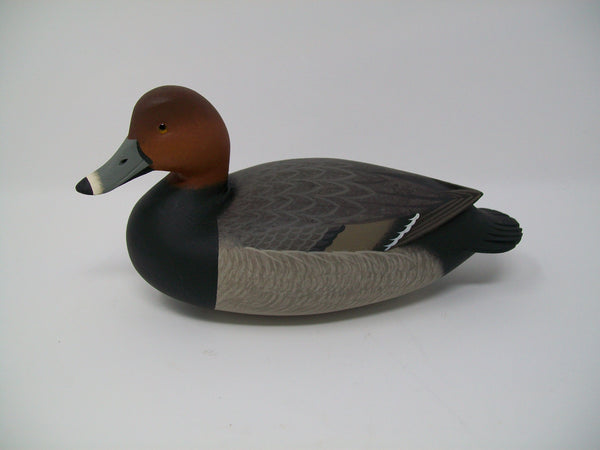 Rick Brown Redhead Drake, Slightly Turned Head, Third Size, Signed  (#3229)