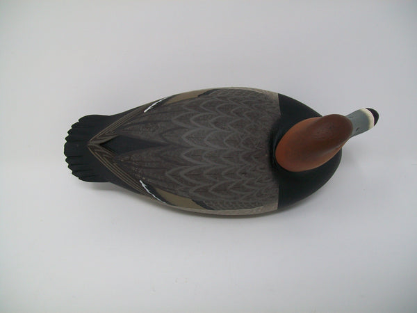 Rick Brown Redhead Drake, Slightly Turned Head, Third Size, Signed  (#3229)