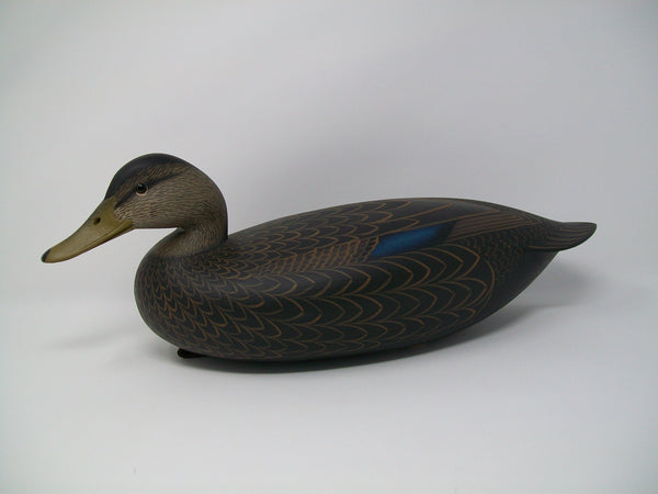 Rick Brown Blackduck, signed, dated, lead weight, rigging strap, brass tag.  (#3275)