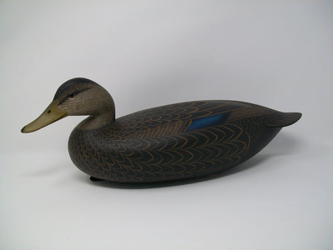 Rick Brown Blackduck, signed, dated, lead weight, rigging strap, brass tag.  (#3275)