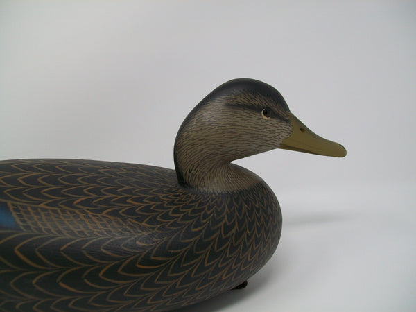 Rick Brown Blackduck, signed, dated, lead weight, rigging strap, brass tag.  (#3275)