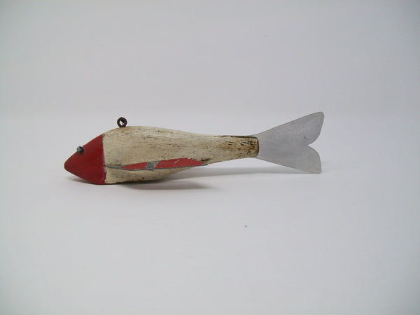 Minnesota Red & White Fish Spearing Decoy  (#3303)