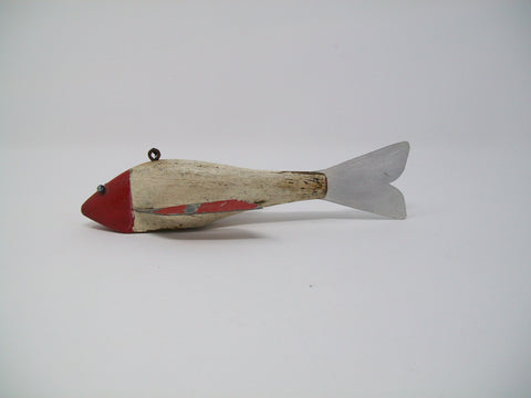 Minnesota Red & White Fish Spearing Decoy  (#3303)