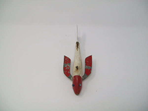 Minnesota Red & White Fish Spearing Decoy  (#3303)