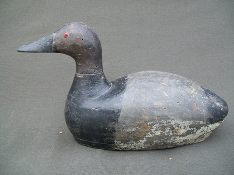 Hollow Canvasback with bottom board - Midwest - Circa 1930's.  (#332)