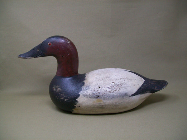 Senica Lake Canvasback, Circa 1920's, Some Original Paint   (#3348)
