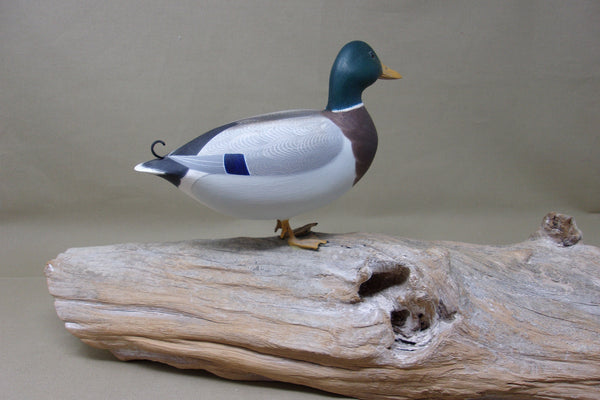 Ken Weeks 1/3 Size Mallards on Driftwood- All original (#3400)