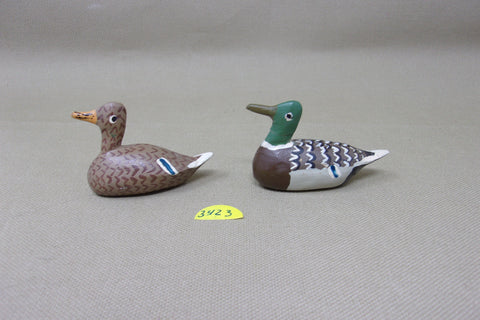 Huck Brown Miniature Mallards, Pair  (#3423)