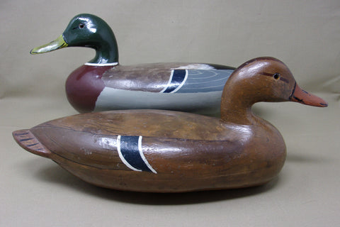 Perdew Mallard  Rigmate Pair- Worley Rig Brand, Circa 1930's  (#3436)