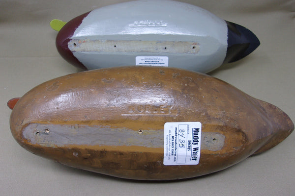 Perdew Mallard  Rigmate Pair- Worley Rig Brand, Circa 1930's  (#3436)