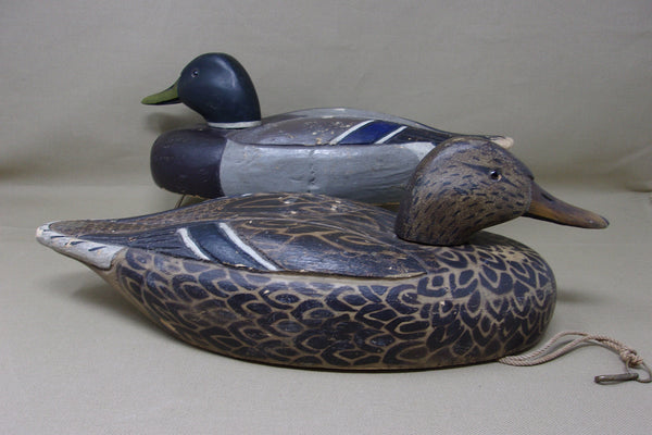 Al Ries Tru-Dux Pair Mallards Original, Circa 1930's-40's  (#3523)