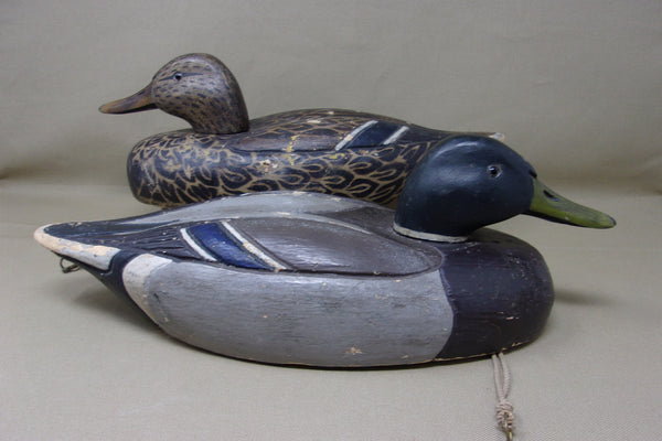 Al Ries Tru-Dux Pair Mallards Original, Circa 1930's-40's  (#3523)